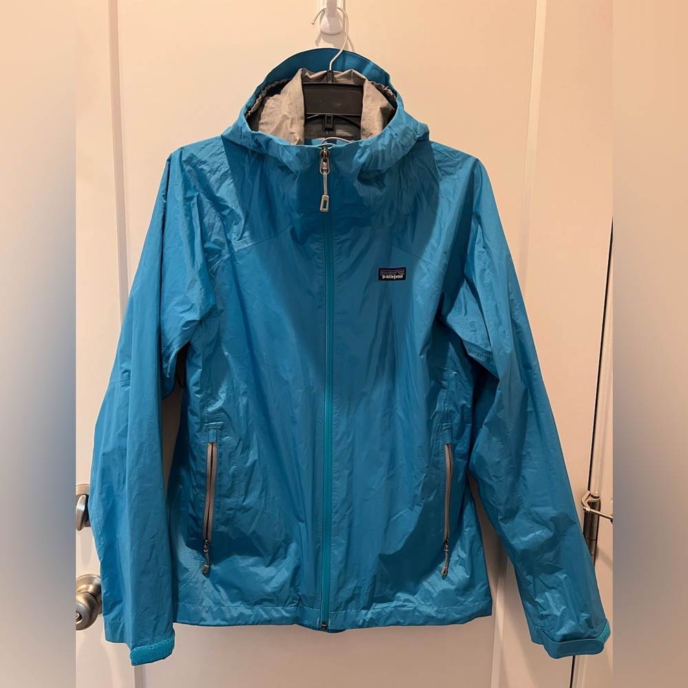 Patagonia H2NO Torrentshell Jacket Womens Medium Teal Rain Coat Windbreaker